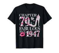 Chapter 79 Fabulous Since 1947 79th Birthday Women Girls Camiseta