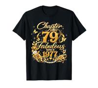 Chapter 79 Fabulous Since 1947 Floral 79th Birthday Women Camiseta