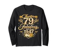 Chapter 79 Fabulous Since 1947 Floral 79th Birthday Women Manga Larga