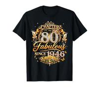Chapter 80 Fabulous Since 1946 80th Birthday Women Girls Camiseta