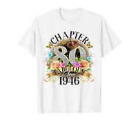 Chapter 80 Fabulous Since 1946 80th Birthday Women Girls Camiseta