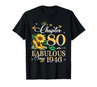 Chapter 80 Fabulous Since 1946 80th Birthday Women Girls Camiseta