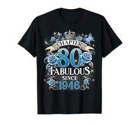 Chapter 80 Fabulous Since 1946 Roses 80th Birthday Women Camiseta