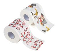Chapter Seven Papel higiénico de Navidad, divertido papel higiénico novedad, decoraciones de baño Navidad(2 rollos)