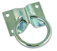 Chapuis 890/7Z - Lote de 20 Tocadiscos con anillo - acero galvanizado - Diámetro 7 mm - Diámetro interior 50 mm - Dimensions platino 70 x 45 mm, Gris, Set de 20 piezas