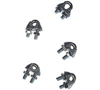 Chapuis BAR10 Lote de 25 sujetacables de estribo - Acero galvanizado - Para cable de 5 mm de diámetro