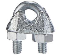 Chapuis BAR9 Lote de 30 sujetacables de estribo - Acero galvanizado - Para cable de 3/4 mm de diámetro