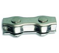 Chapuis CPI8 Sujetacables 2 pernos - Acero inoxidable - Para cable de 8 mm de diámetro