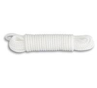 Chapuis - Cuerda de Polipropileno Trenzada, sintética, Resistencia a la Rotura indicativa, 185 kg, diámetro 4 mm, Longitud 10 m, Ocio y jardinería, Color Blanco