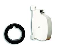 Chapuis EM0 enrollador polivalente con cubierta orientable - para correa anchura 15 mm - para cordón diámetro 4 mm - longitud 5 m, color blanco