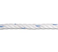 Chapuis FB6 - Bobina de cuerda (polipropileno trenzado 612 kg diámetro 6 mm x 300 m Color blanco/azul