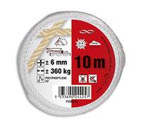 Chapuis FDB610 - Cuerda de polipropileno trenzado (- Resistencia a la rotura indicative 360 kg - Diámetro 6 mm - longitud 10 m - blanco