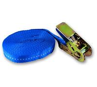 Chapuis gab13 - Juego de 2 correas con tensor de trinquete (polipropileno - Tensión máxima de uso 260 kg - anchura 25 mm - longitud 5 m - azul, Set de 2 piezas