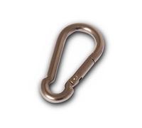 Chapuis POI5 Mosquetón de bombero - Acero inoxidable - 100 kg - Diámetro 5 mm - Largo 50 mm