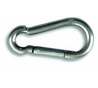 Chapuis POI6 Mosquetón de bombero - Acero inoxidable - 166 kg - Diámetro 6 mm - Largo 60 mm