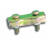 Chapuis VCP1 Lote de 2 sujetacables planos con 2 pernos - Acero galvanizado - Para cable de 4 mm de diámetro