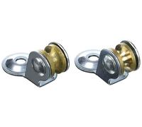 Chapuis VPSL1-2 poleas secadoras - Material: acero zincado - Diámetro: 12 mm - para cuerda de: 3 mm - color: Metal, Gris, juego de 2 piezas