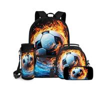 chaqlin Bolsas escolares para niñas, paquete de 4 unidades, bolsa térmica para almuerzo, estuche divertido para niños, escuela secundaria, casual, bolsa de transporte para botellas de agua para niños