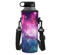 chaqlin - Funda térmica de neopreno para botellas de agua de acero inoxidable, cristal y plástico (tamaño pequeño), neopreno, Starry Space-2., Small(500-750ML)