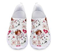 chaqlin Ladies Girls Nurse Sneakers White Women Casual Mesh Running Shoes para Mujeres Adult Casual Sport Gym Trainers Transpirable Beach Water Footwear 37 EU