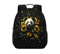 chaqlin Mochila escolar para niños, mochila de regreso a clases, 12 L, mochila para preescolar, mochila para niños de 4 a 6 años, Girasol Panda, M, Preppy