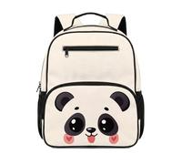 chaqlin Mochila escolar para niños, mochila escolar de 12 L, mochila pequeña para libros, bonita mochila de estudio para jardín de infantes preescolar, Lindo panda, M, Preppy