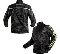 Chaqueta A Prueba de Agua de Lluvia Traje Impermeable de Viento Moto Fluo XXL