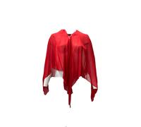 Chaqueta Abierta Roja Sardegna De Marina Rinaldi Para Mujer Talla Única NWT