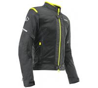 Chaqueta Acerbis Ce Ramsey My Vented 2.0 Negro Amarillo Tamaño Size XL