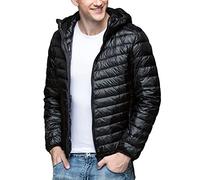 Chaqueta acolchada acolchada para hombre, chaqueta ligera e impermeable, chaqueta bomber cálida para invierno, chaquetas de softshell, chaqueta acolchada de invierno para exteriores, chaqueta de