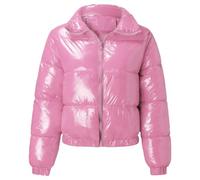 Chaqueta acolchada cálida para mujer, abrigo de invierno corto y corto | Trajes de otoño, capas de invierno, ropa casual, looks de viaje, viajes de fin de semana, viajes diarios, jeans, leggings