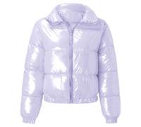 Chaqueta acolchada cálida para mujer, abrigo de invierno corto y corto | Trajes de otoño, capas de invierno, ropa casual, looks de viaje, viajes de fin de semana, viajes diarios, jeans, leggings