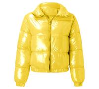 Chaqueta acolchada cálida para mujer, abrigo de invierno corto y corto | Trajes de otoño, capas de invierno, ropa casual, looks de viaje, viajes de fin de semana, viajes diarios, jeans, leggings