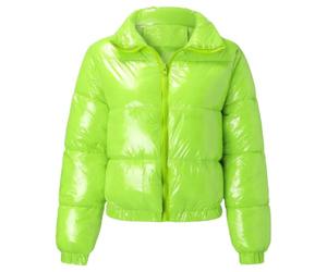 Chaqueta acolchada cálida para mujer, abrigo de invierno corto y corto | Trajes de otoño, capas de invierno, ropa casual, looks de viaje, viajes de fin de semana, viajes diarios, jeans, leggings