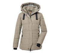 G.I.G.A. DX Mujer Chaqueta acolchada con capucha y cremallera/chaqueta funcional con aspecto de plumón GW 25 WMN QLTD JCKT, hellbeige, 50, 39930-000