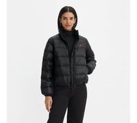 Chaqueta acolchada corta con cuello alto Mujer Talla S. Color Negro