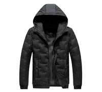 Chaqueta acolchada de invierno 2025 para hombre, abrigo de plumón para hombre, otoño e invierno, casual, cuello alto, manga larga, vacaciones, al aire libre, suéter de lana de punto, para el trabajo