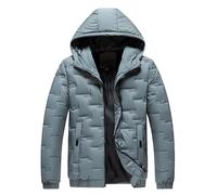 Chaqueta acolchada de invierno 2025 para hombre, abrigo de plumón para hombre, otoño e invierno, casual, cuello alto, manga larga, vacaciones, al aire libre, suéter de lana de punto, para el trabajo