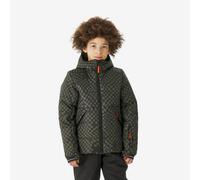 Chaqueta acolchada esquí cálida niños 6-14 años, 100 WARM caqui 10 AÑOS