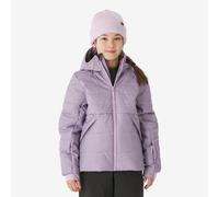 Chaqueta acolchada esquí cálida niños 6-14 años, 100 WARM morada leopardo 12 AÑOS