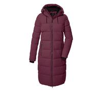 killtec Mujer Abrigo acolchado/abrigo funcional con aspecto de plumón y capucha KOW 56 WMN QLTD CT, hellpflaume, 42, 41810-000