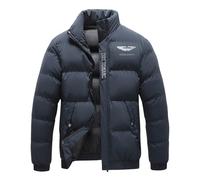 Chaqueta Acolchada Ligera A.s.t.o.n M.a.r_tin, Chaquetas ligera y cálida en invierno, para exteriores, otoño e invierno, días fríos y lluviosos, viento(Dark Blue,4XL)