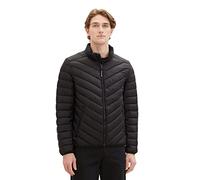 Chaqueta acolchada ligera de hombre TOM TAILOR con cuello alto, Negro (29999-Negro), S