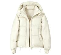 Chaqueta acolchada ligera para mujer con capucha extraíble para invierno | Ideal para paseos, trabajo y días fríos; mantiene el calor con comodidad y combina con vaqueros, jerséis o leggings.