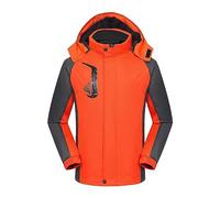 Chaqueta acolchada para hombre, resistente al agua, acolchada, para mantener el calor, con capucha extraíble, abrigo térmico acolchado para exteriores, senderismo, escalada, ropa exterior, chaqueta