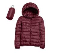Chaqueta Acolchada para Mujer Abrigo de Plumón Largo Chaqueta Acolchada para Mujer Cálido Abrigo Chaqueta Acolchada Ligera Chaqueta para Mujer Chaqueta de Pluma Ultra Ligero Plegable