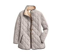 Chaqueta Acolchada para Mujer Talla Grande Abrigos de Invierno para Mujer Reino Unido Acolchada Gruesa Ligera Chaquetas de Plumón de Moda Cuello Solapa Abrigo Parka Impermeable Casual Manga Larga