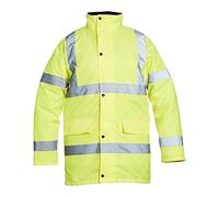 Chaqueta aislante impermeable Blackrock Hi Vis, Para hombres y mujeres, Chaqueta amarilla, Abrigo, Utilidad y seguridad, Trabajos de construcción, Repelente al aguaEN 20471 Clase 3, EN343 3:1