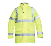 Chaqueta aislante impermeable Blackrock Hi Vis, Para hombres y mujeres, Chaqueta amarilla, Abrigo, Utilidad y seguridad, Trabajos de construcción, Repelente al aguaEN 20471 Clase 3, EN343 3:1