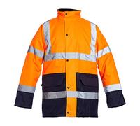 Chaqueta aislante impermeable Blackrock Hi Vis, Para hombres y mujeres, Chaqueta naranja, Abrigo, Utilidad y seguridad, Trabajos de construcción, Repelente al agua EN 20471 Clase 3, EN343 3:1